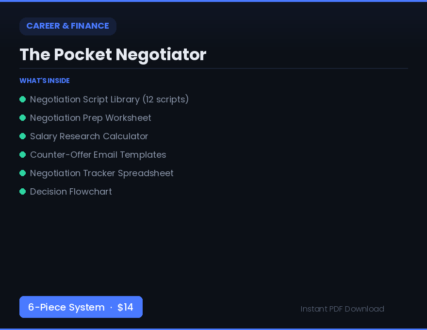 Pocket Negotiator